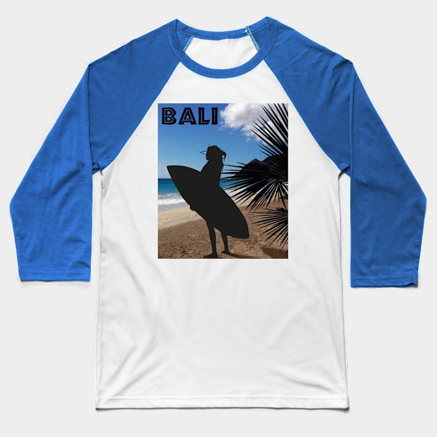 Bali Island Baseball T-Shirt by victoriashel